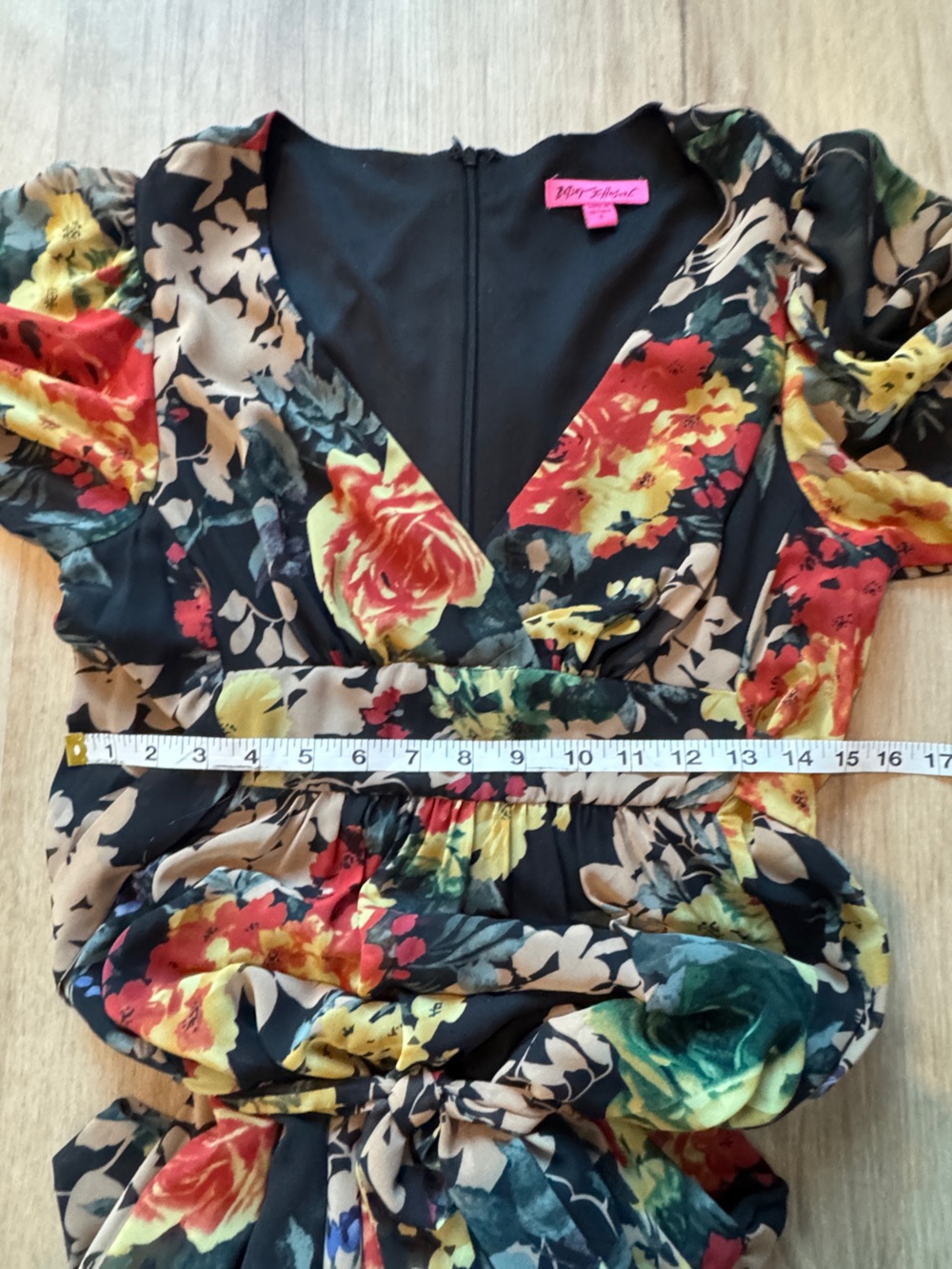 Betsey Johnson Fairy Floral Flutter Sleeve Dress sz 8 - Picture 10 of 10